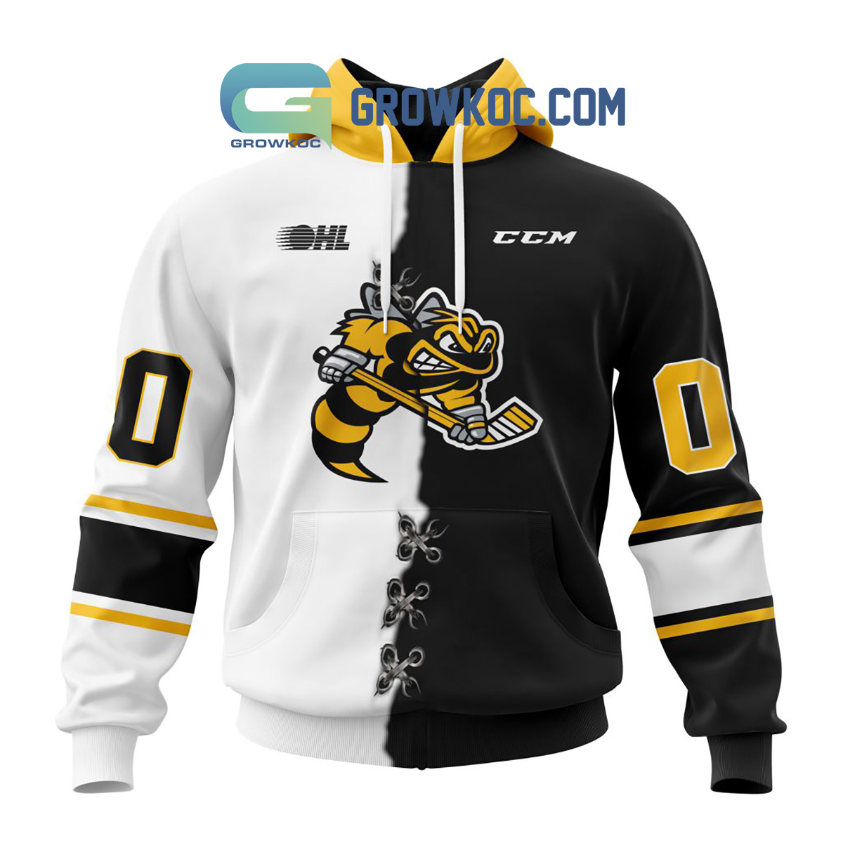 Sarnia Sting Mix Home And Away Jersey Personalized Hoodie Shirt