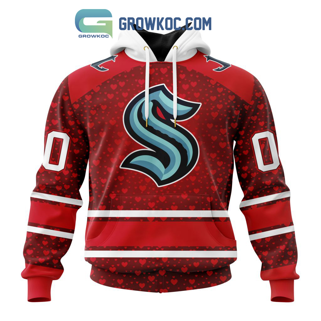Seattle Kraken Valentines Day Fan Hoodie Shirts