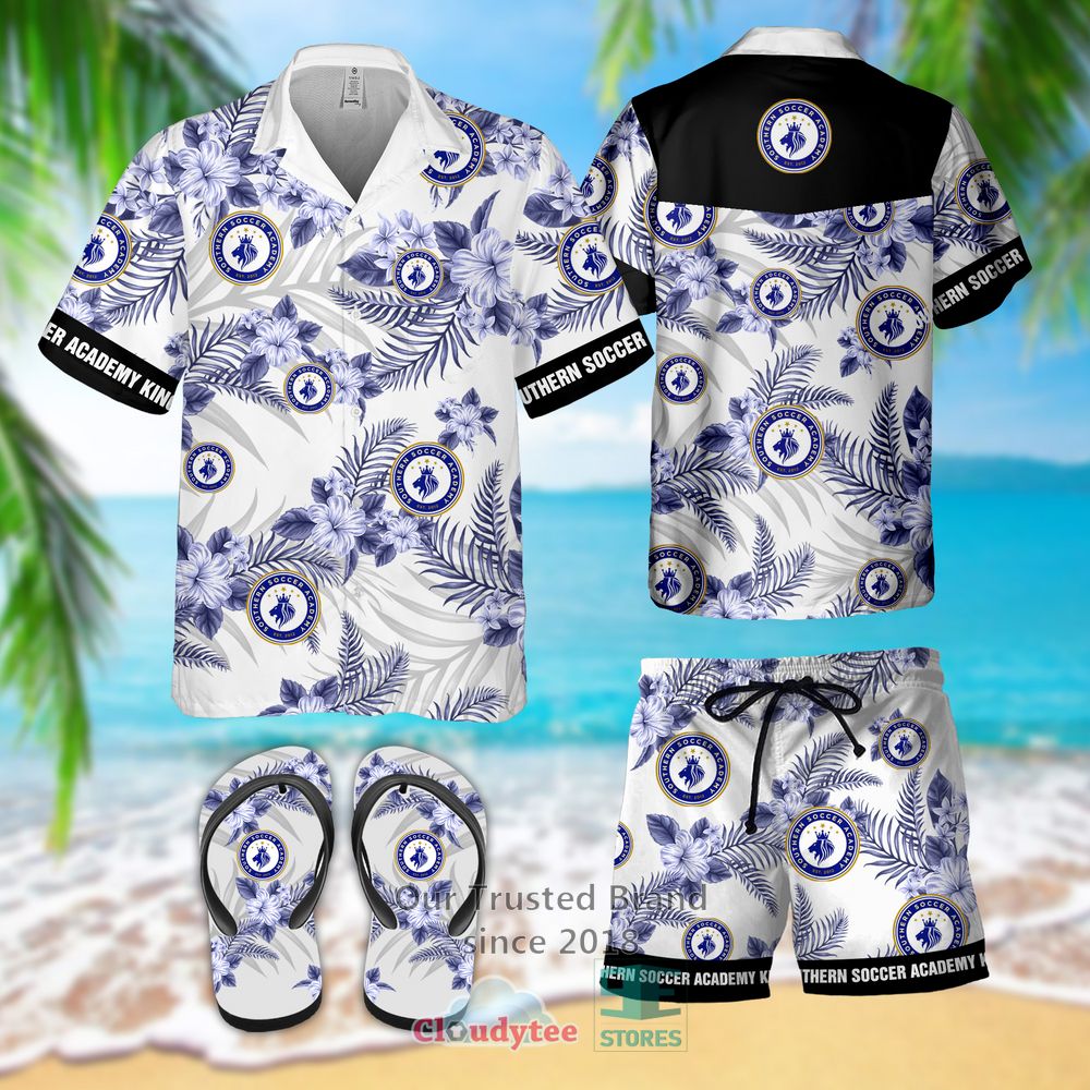 Southern Soccer Academy Hawaiian Shirt, Short, Flip-Flops