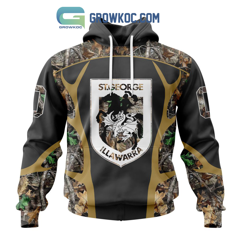 St. George Illawarra Dragons NRL Special Camo Hunting Personalized Hoodie T Shirt