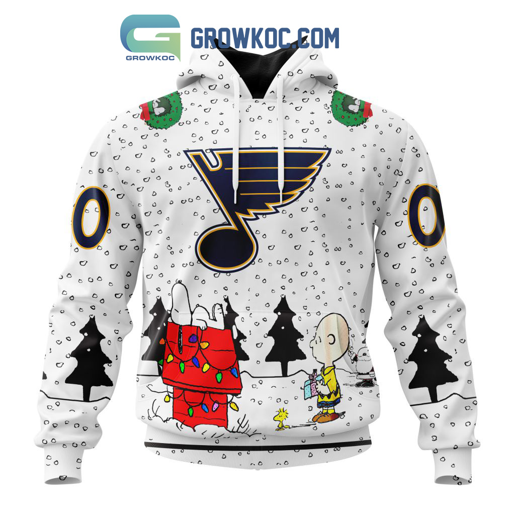 St. Louis Blues NHL Mix Snoopy Peanuts Christmas Personalized Hoodie T Shirt