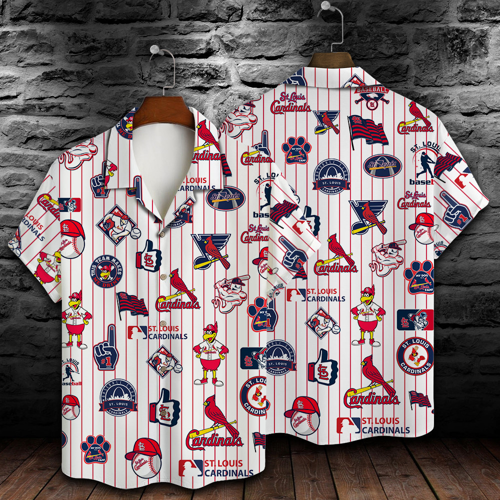 St. Louis Cardinals Major League Baseball 3D Print Hawaiian Shirt SH1ML V2