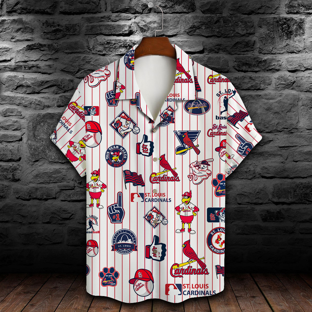 St. Louis Cardinals Major League Baseball 3D Print Hawaiian Shirt SH1ML V2