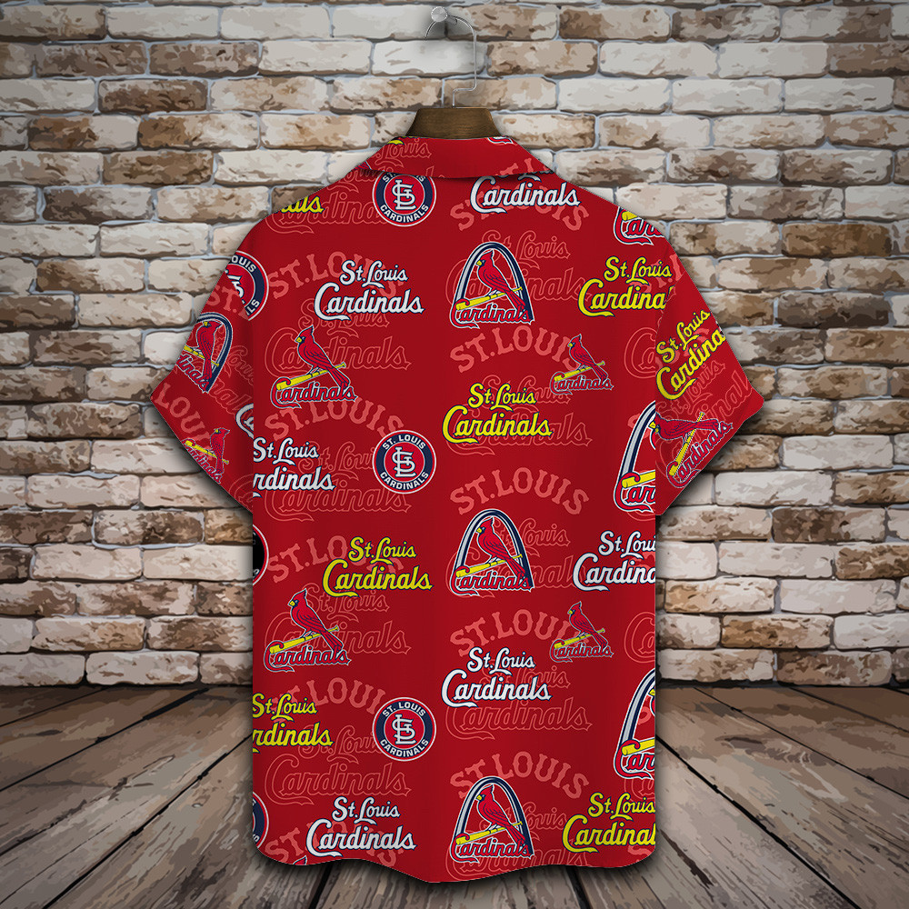 St. Louis Cardinals Major League Baseball Simple Pattern 3D Print Hawaiian Shirt MAY1