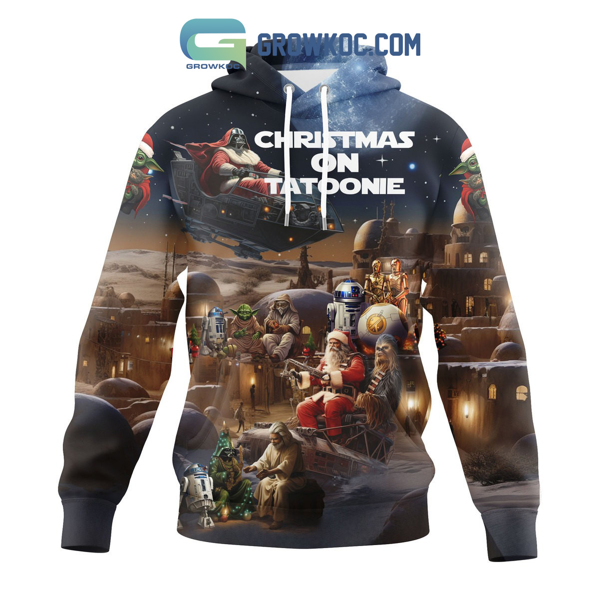 Star Wars Santa Claus Christmas On Tatoonie Hoodie T Shirt
