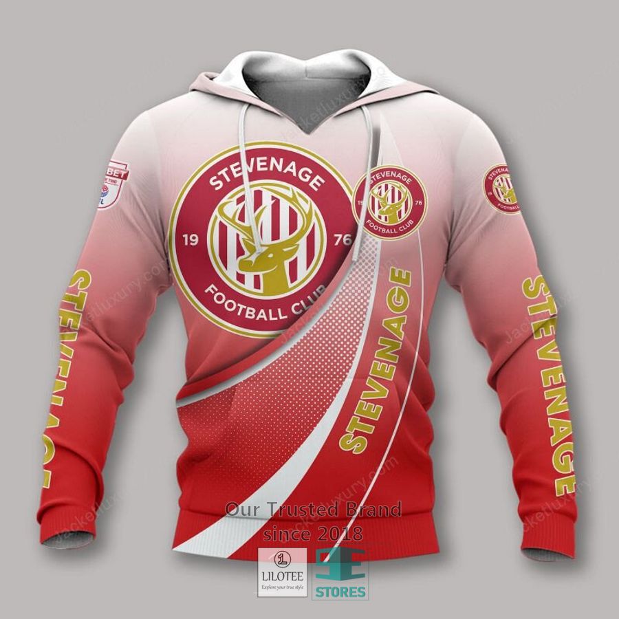 Stevenage Football Club 1976 Red Polo Shirt, hoodie