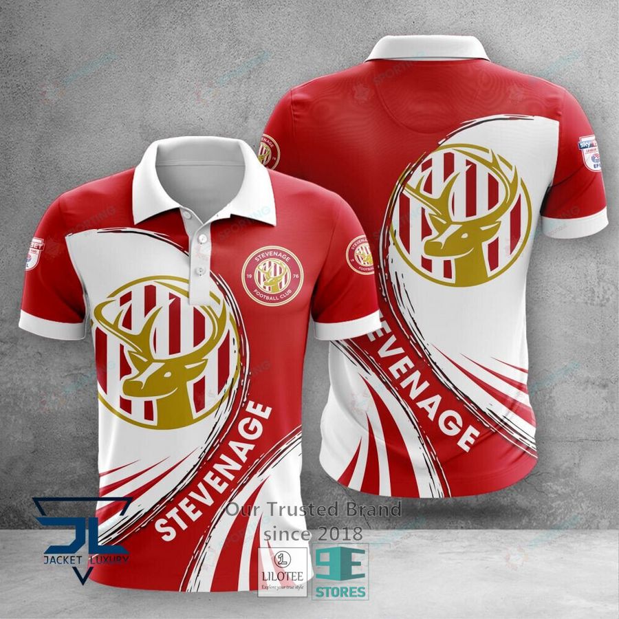 Stevenage Football Club Red Polo Shirt, hoodie