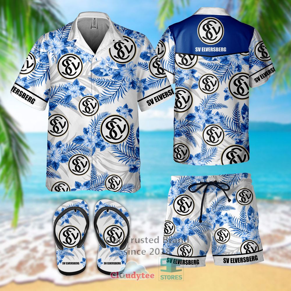SV Elversberg Hawaiian Shirt, Short, Flip-Flops