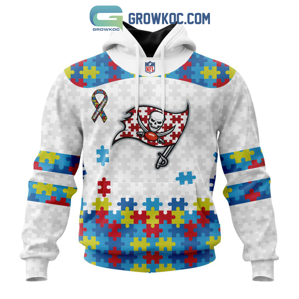 Tampa Bay Buccaneers NFL Autism Awareness Personalized Hoodie T Shirt