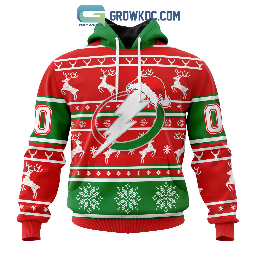 Tampa Bay Lightning Special Santa Claus Christmas Is Coming Personalized Hoodie T Shirt