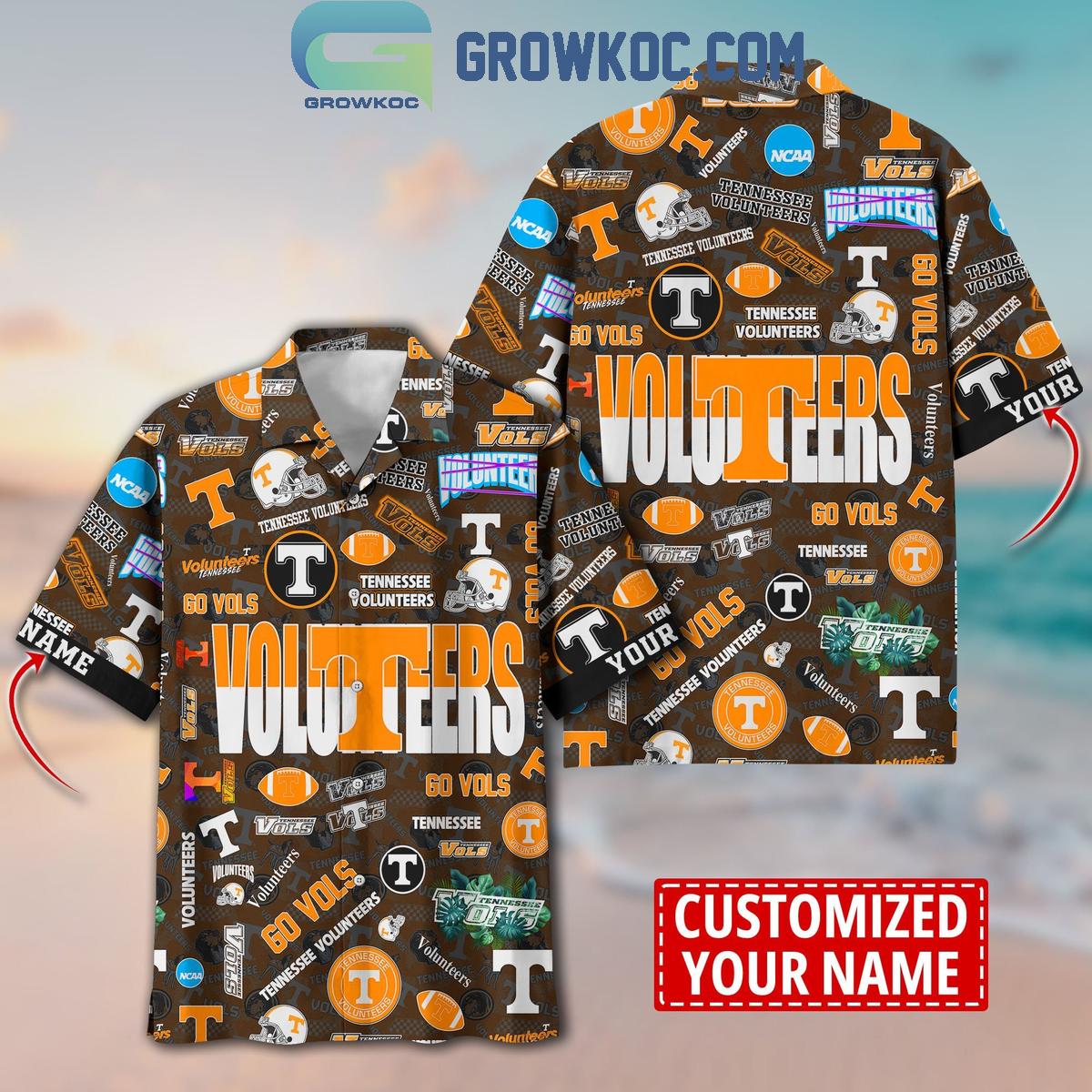 Tennessee Volunteers Solgan Go Vols True Fan Spirit Personalized Hawaiian Shirts