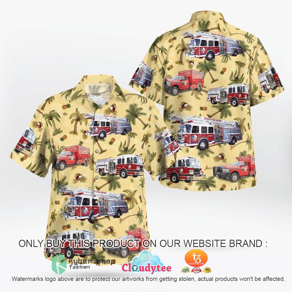 Texas Yoakum Fire Department Hawaiian Shirt Alienscustom