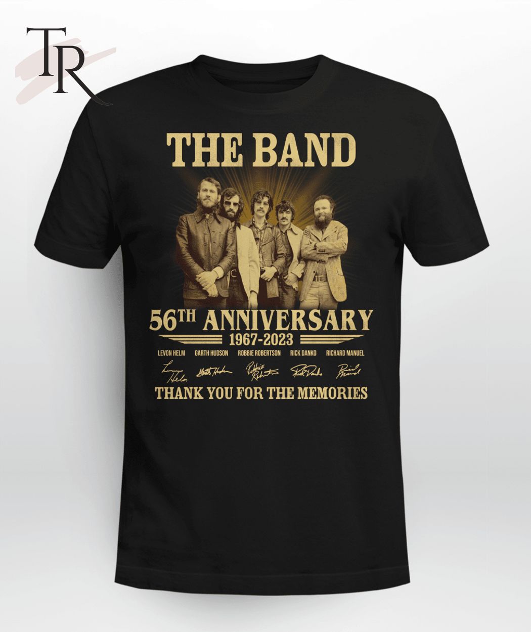 The Band 56th Anniversary 1967 - 2023 Thank You For The Memories T-Shirt