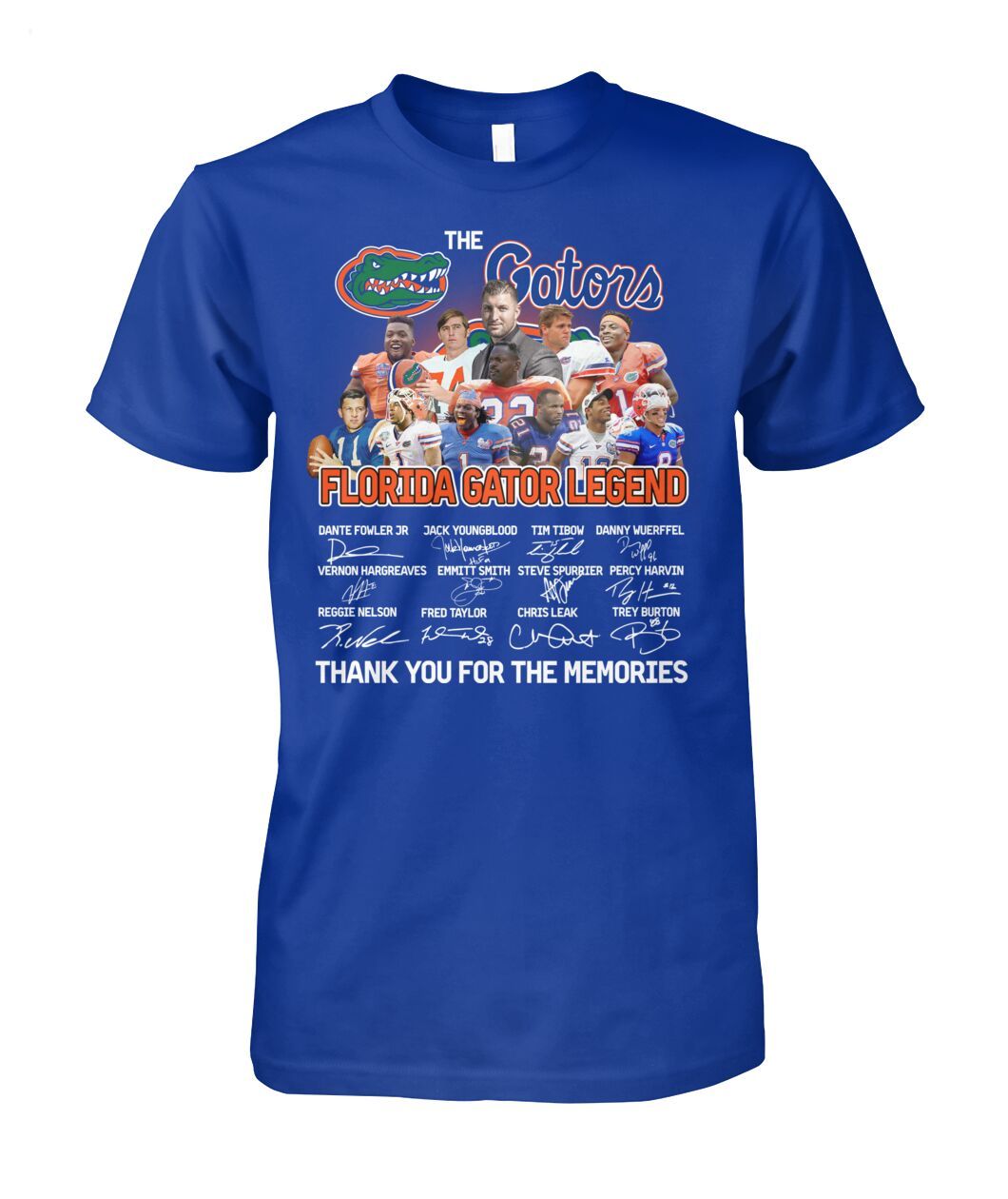 The Gators Florida Gator Legend Thank You For The Memories T-Shirt - Limited Edition