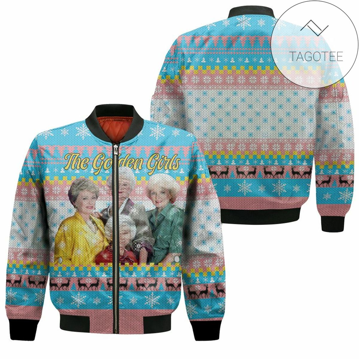 The Golden Girls Fan Christmas Knitting Pattern Sweatshirt 3D T Shirt Hoodie Sweater Bomber Jacket