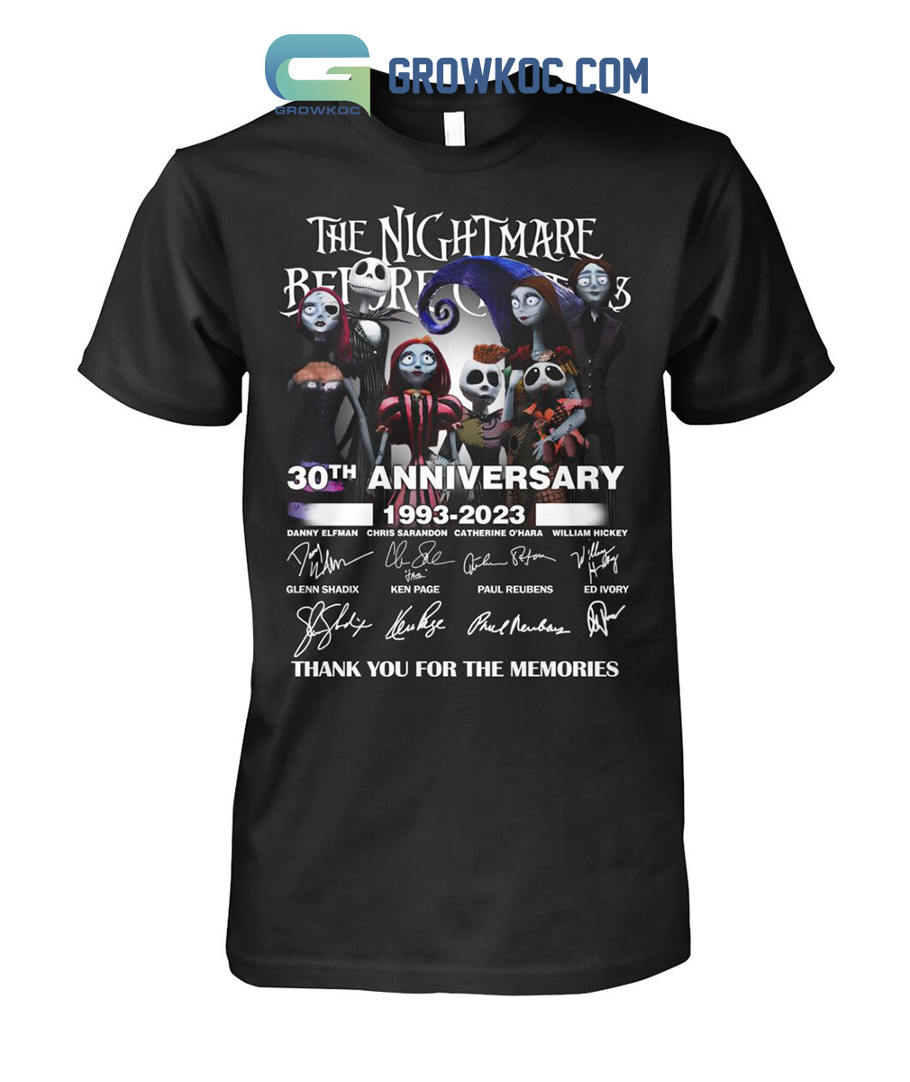 The Nightmare Before Christmas 30th Anniversary 1993 2023 Memories Shirt Hoodie Sweater