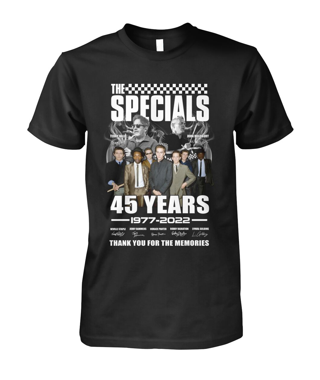 The Specials 45 Years 1977 - 2022 Thank You For The Memories T-Shirt