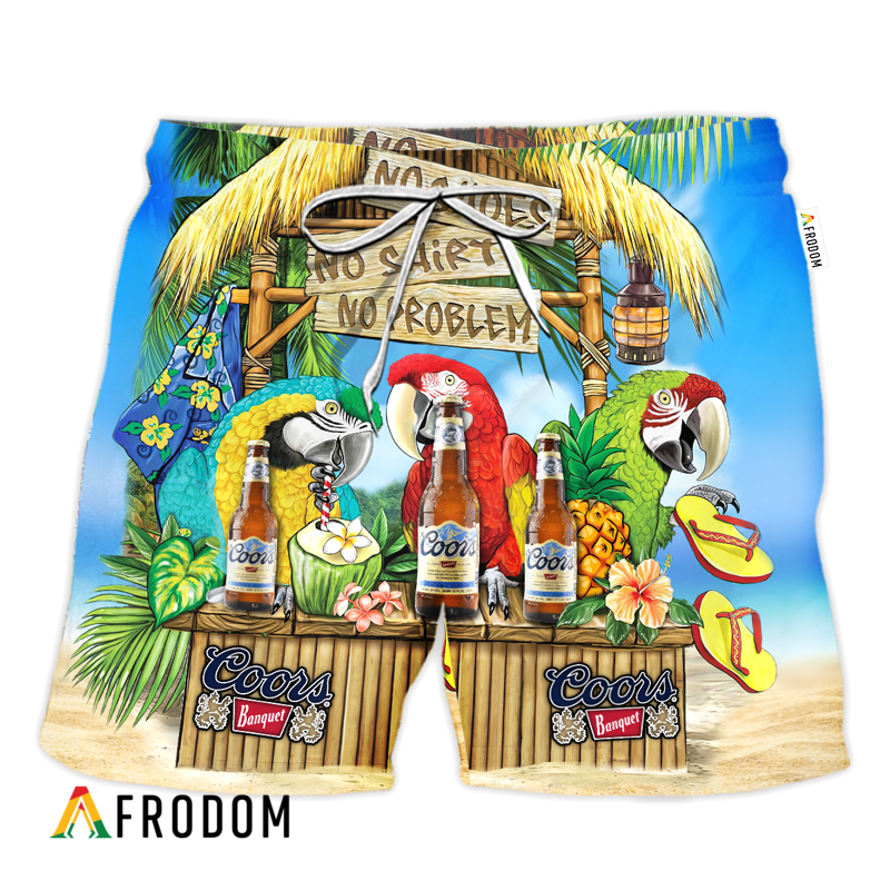 The Ultimate Margaritaville Party Coors Banquet Hawaiian Shorts