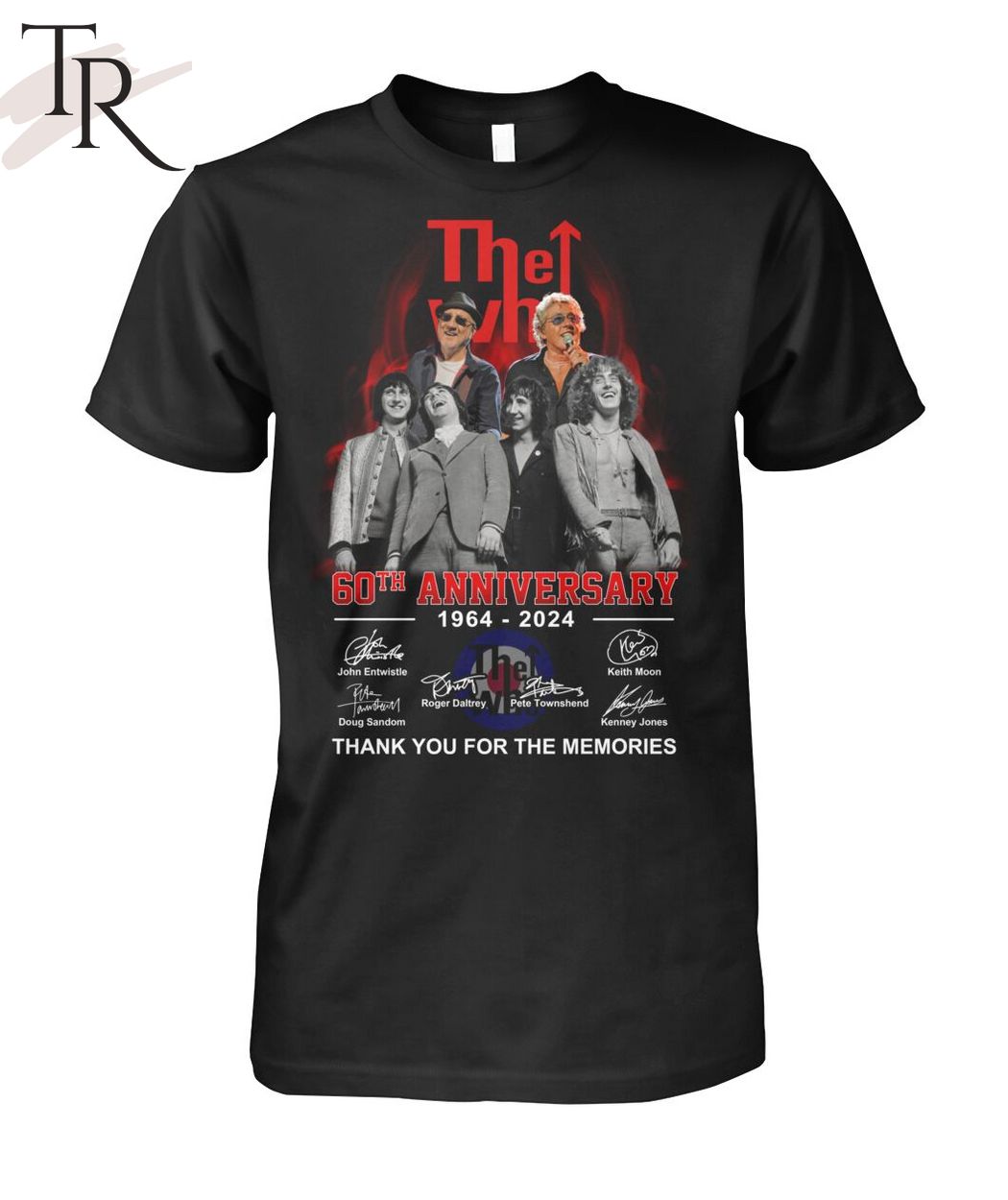 The Who 60th Anniversary 1964 - 2024 Thank You For The Memories T-Shirt