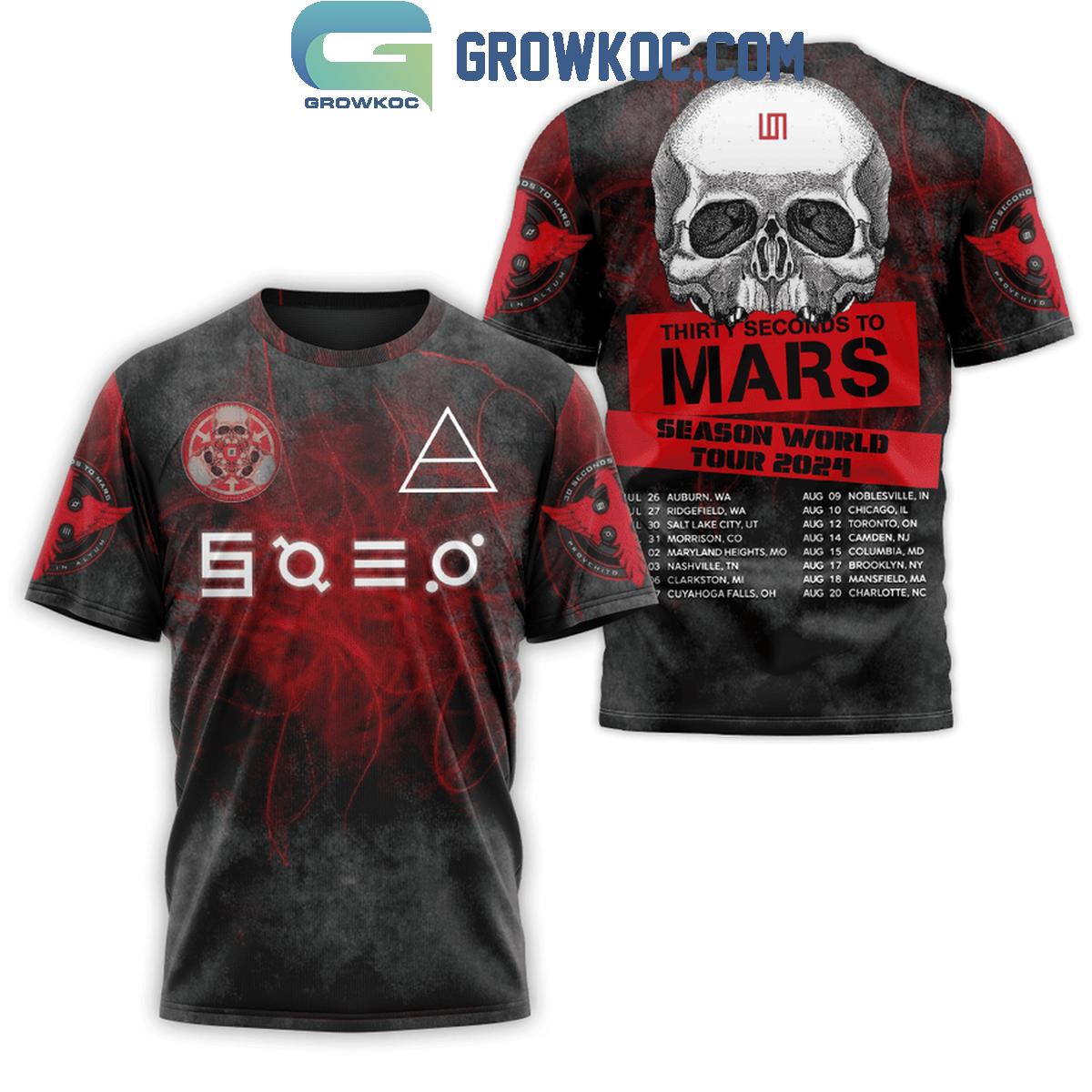 Thirty Second To Mars Season World Tour 2024 Fan Hoodie Shirts