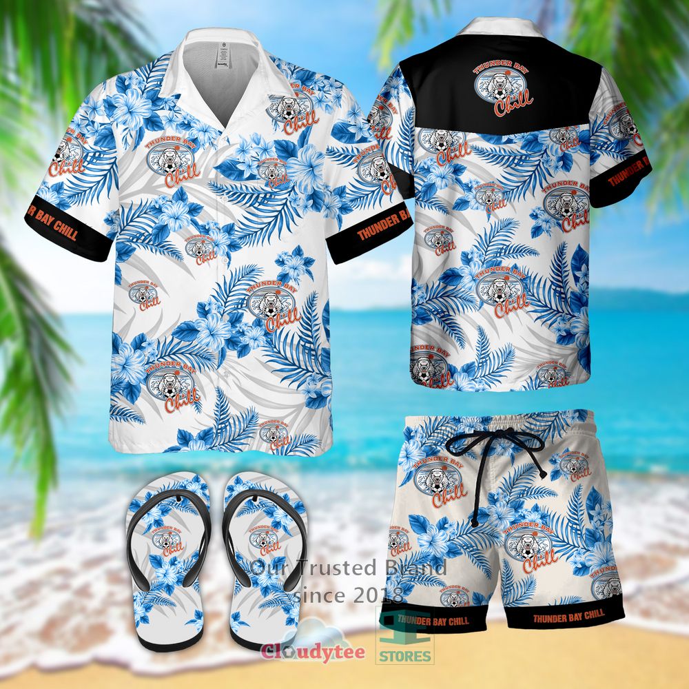 Thunder Bay ChillHawaiian Shirt, Short, Flip-Flops