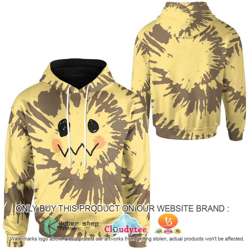 Tie Dye Mimikyu Pokemon Face 3D Hoodie, Zip Hoodie