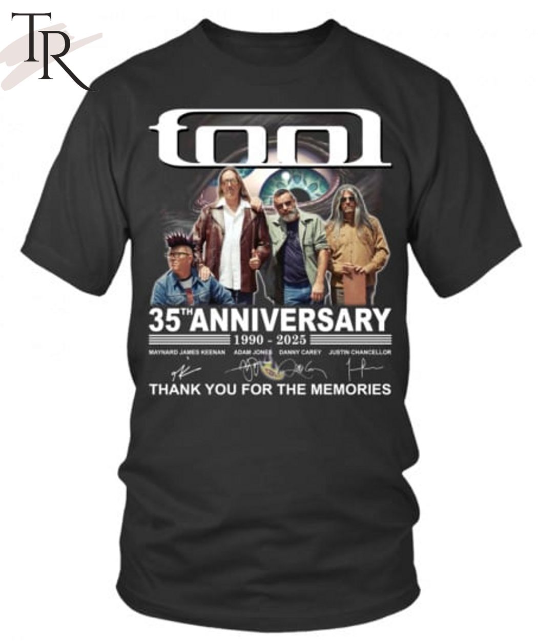 Tool Band 35th Anniversary 1990 - 2025 Thank You For The Memories T-Shirt