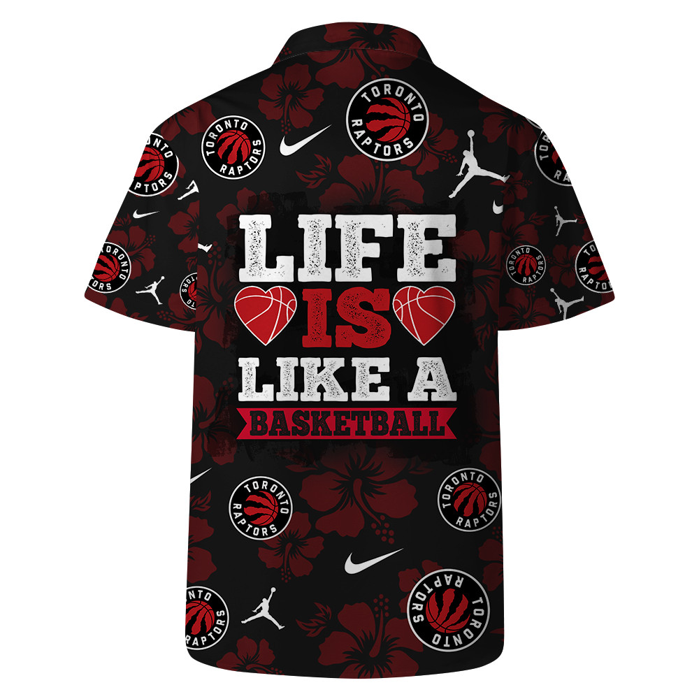 Toronto Raptors National Basketball Association Hawaiian Set Floral V4 NBA Pattern
