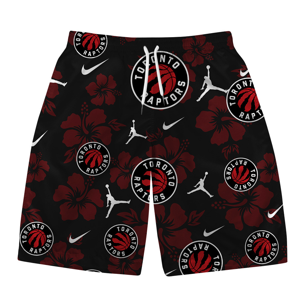 Toronto Raptors National Basketball Association Hawaiian Set Floral V4 NBA Pattern
