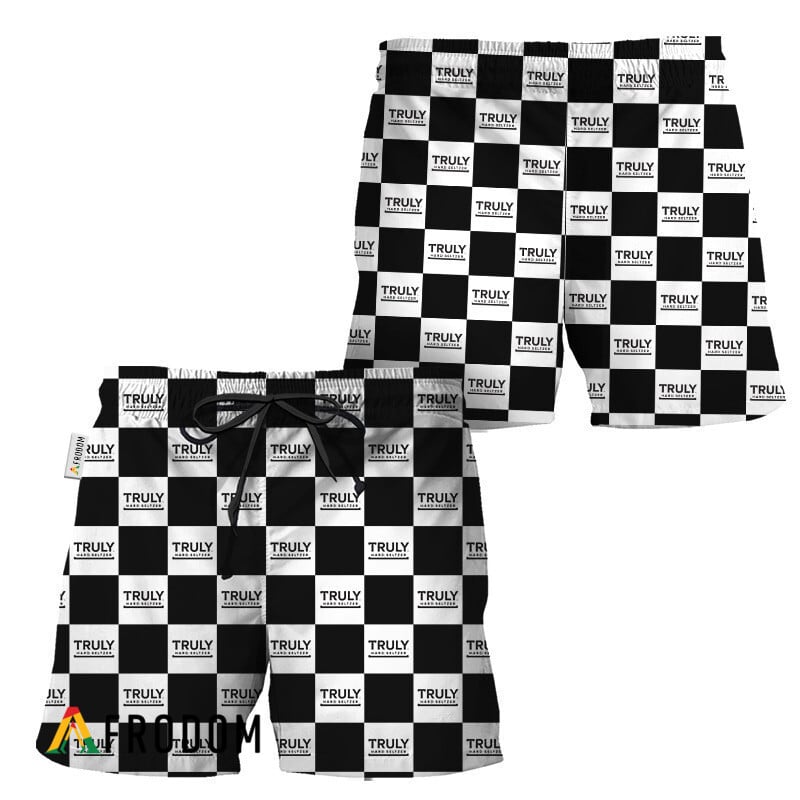 Truly Hard Seltzer Checkerboard Hawaiian Shorts