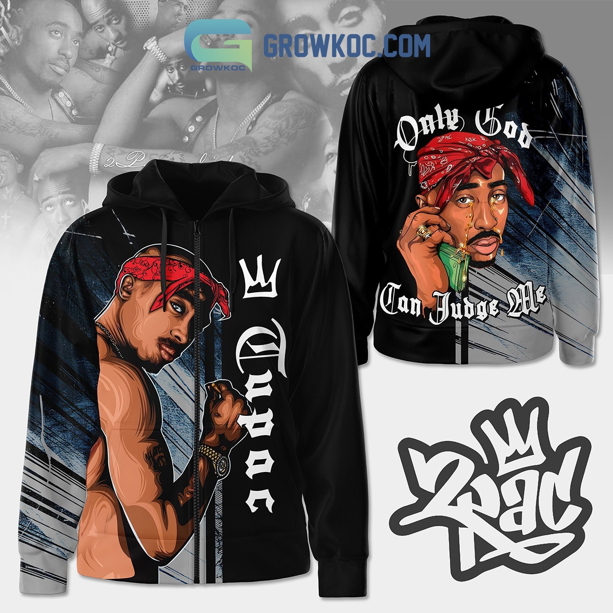 Tupac Shakur Only God Can Judge Me The King Hoodie Shirts