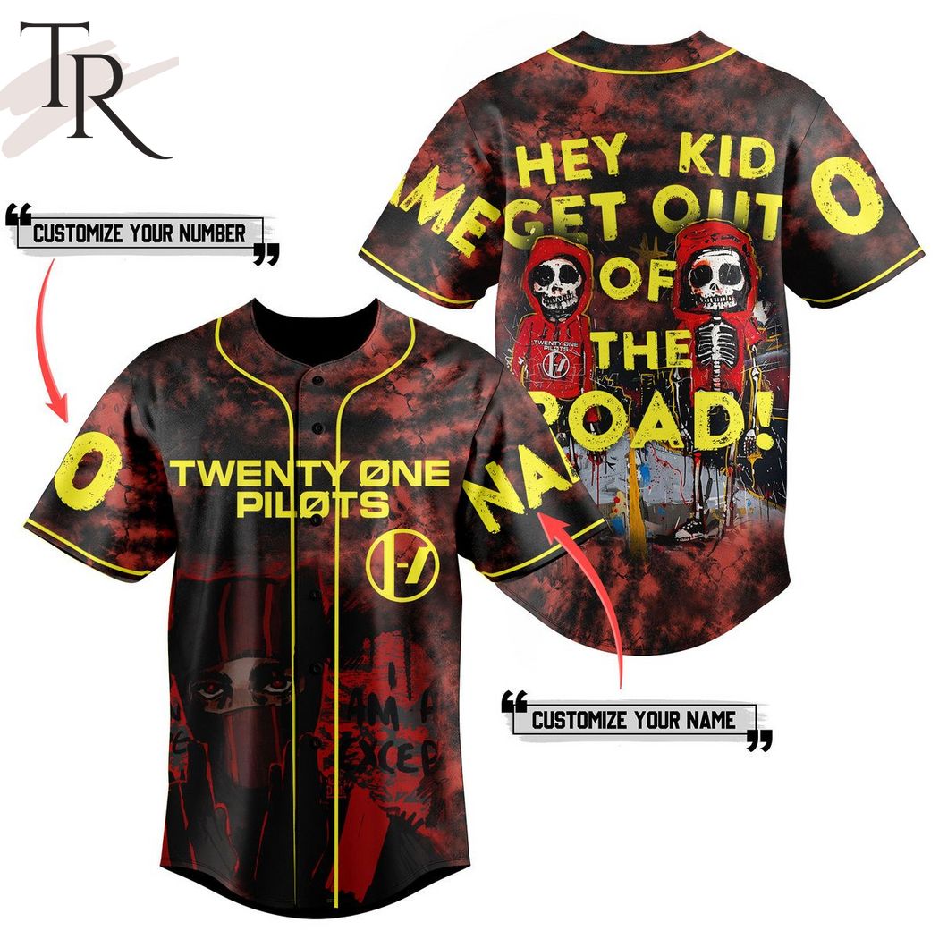 Twenty One Pilots Hey Kid Get Out Of The Road Custom Baseball Jersey