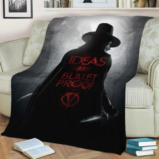 V For Vendetta Best Seller Fleece Blanket Gift For Fan, Premium Comfy Sofa Throw Blanket Gift H99