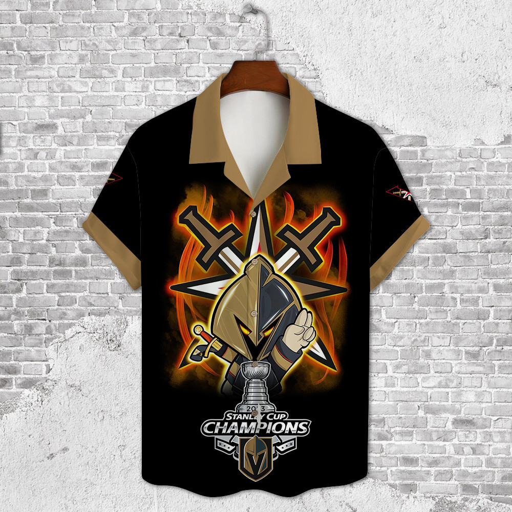 Vegas Golden Knights NHL Champions 3D Print Hawaiian Shirt