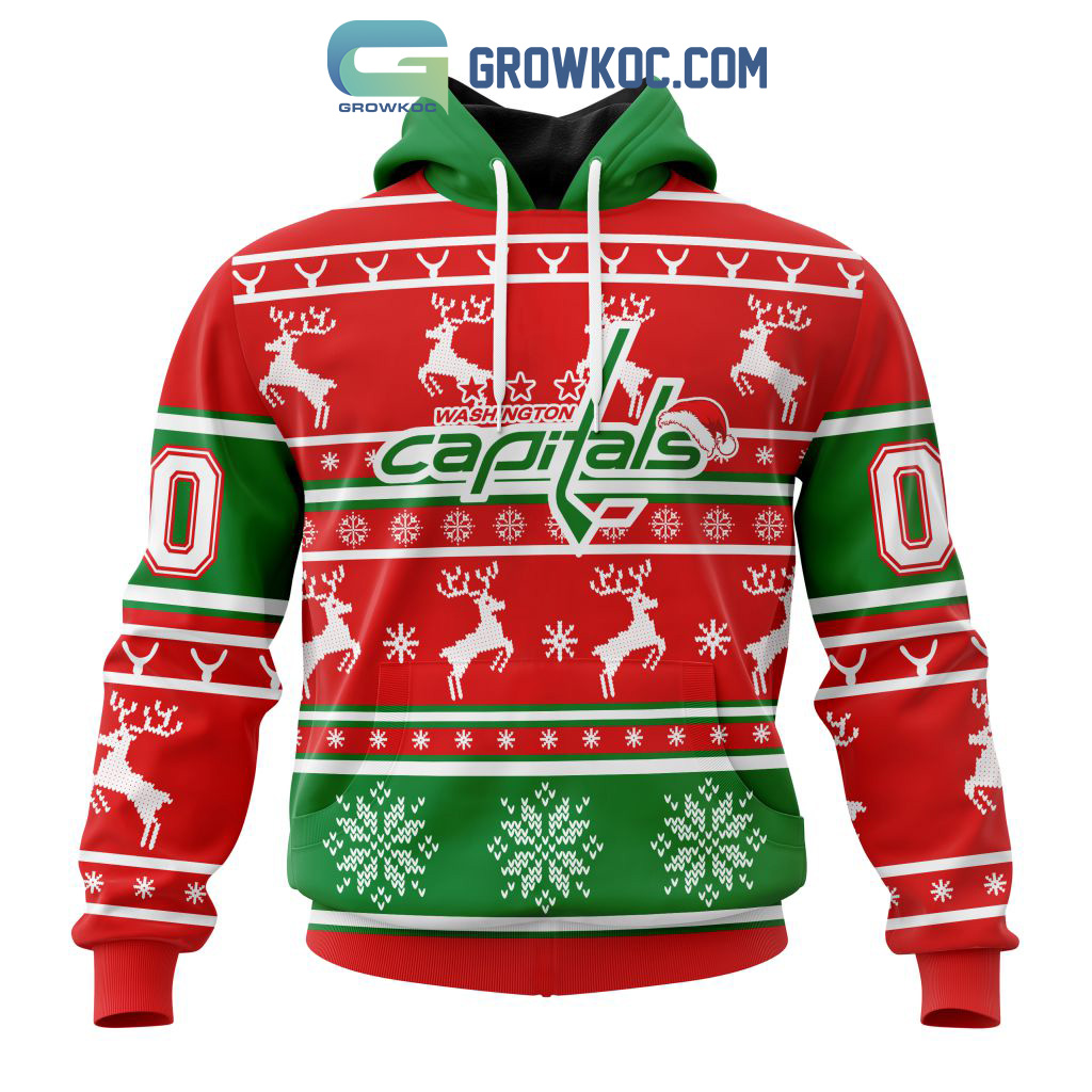 Washington Capitals Special Santa Claus Christmas Is Coming Personalized Hoodie T Shirt