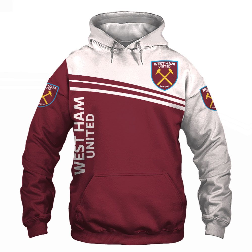 West Ham United FC 3D shirt, hoodie