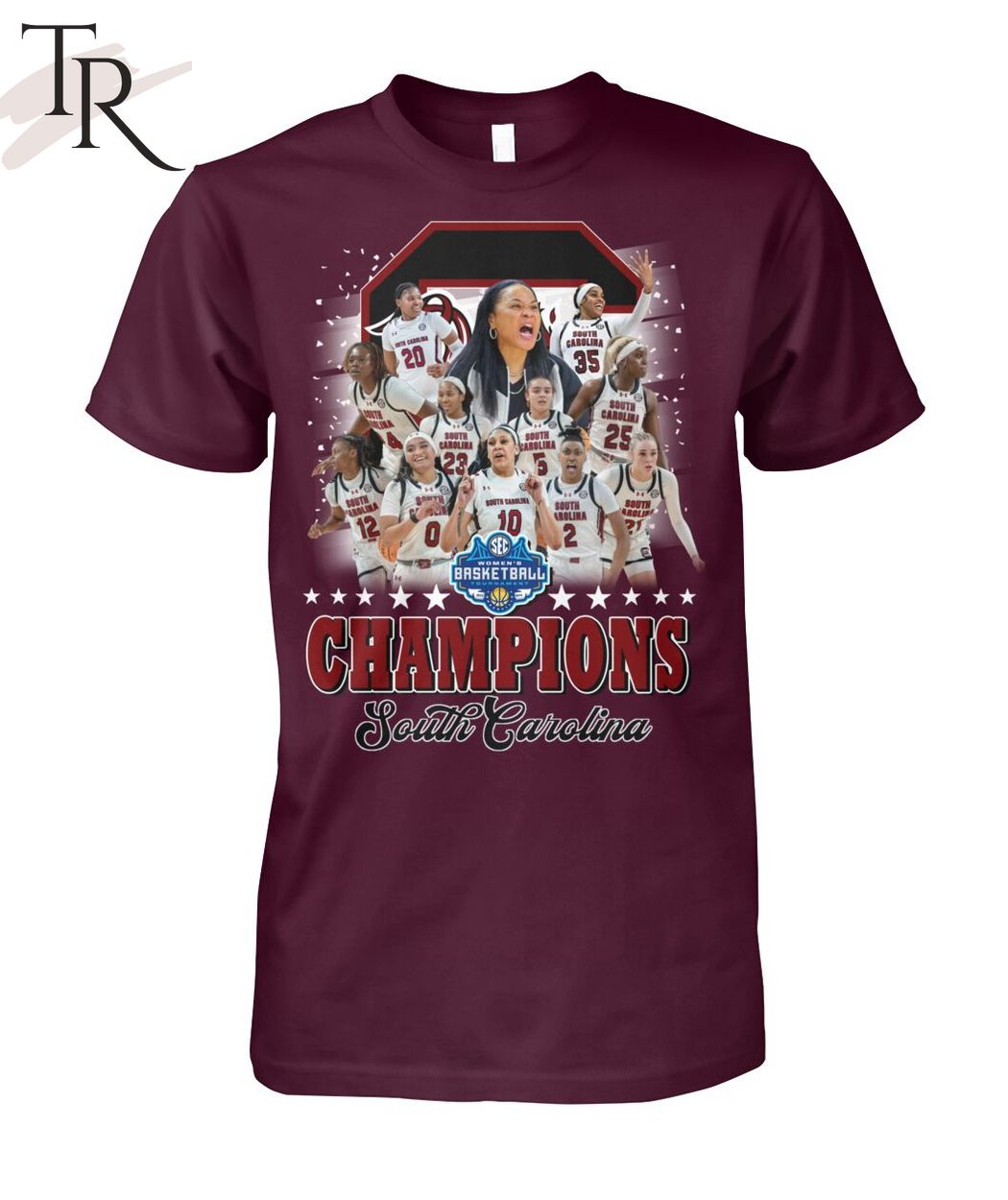 Women's Basketball Tournament Champions South Carolina T-Shirt