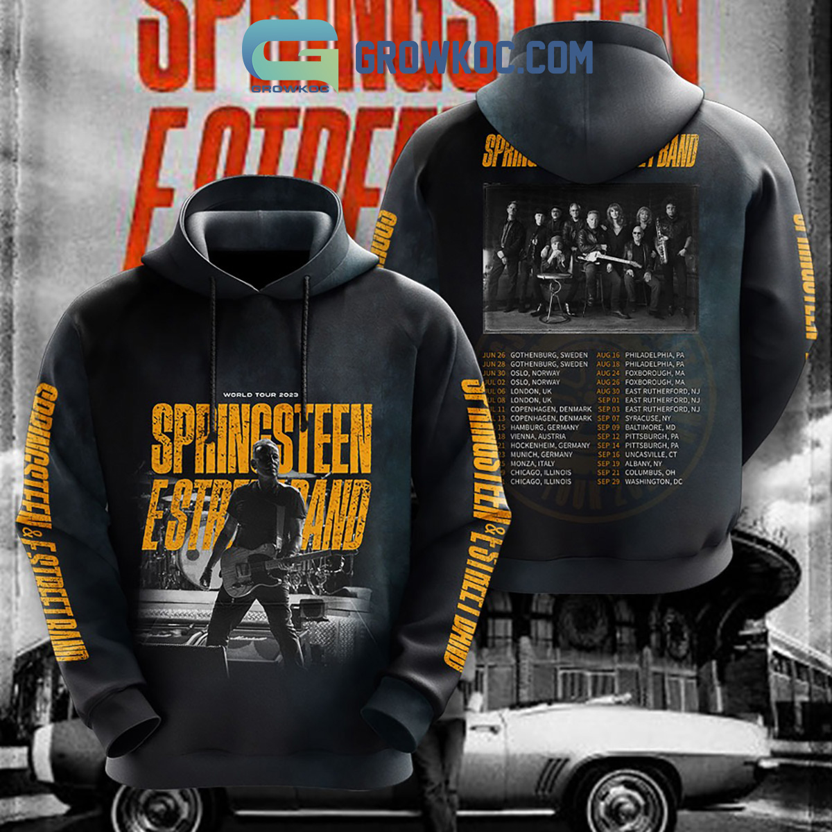 World Tour 2023 Springsteen & Estreet Band Hoodie T Shirt