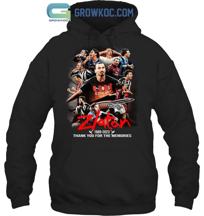 Zlatan Ibrahimovic 1989 2023 Thank You For The Memories T Shirt